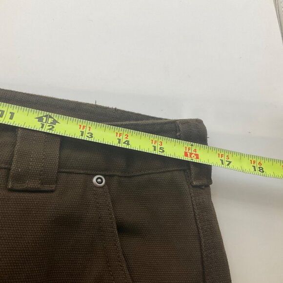 Duluth Trading Co. Womens 12 Brown Canvas Cargo Pants Cotton Workwear - Picture 3 of 10